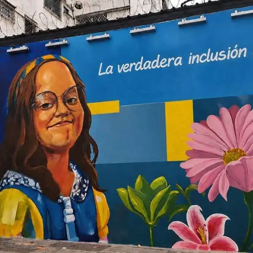 Reina de Guayaquil inaugurará mural para promover la inclusión de personas con síndrome de Down