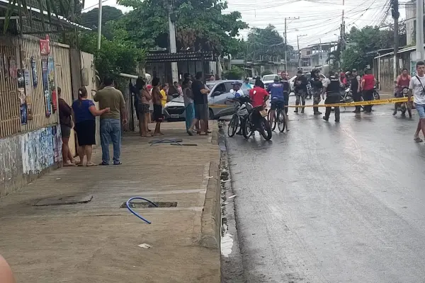 El crimen se dio la mañana de este martes en un sector de Chone.
