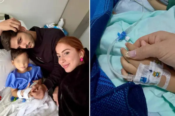 Antonella compartió fotos del proceso de recuperación de su pequeño. 