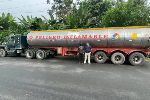 El operativo en Santo Domingo que permitió recuperar 10.000 galones de diésel y detener a un sospechoso