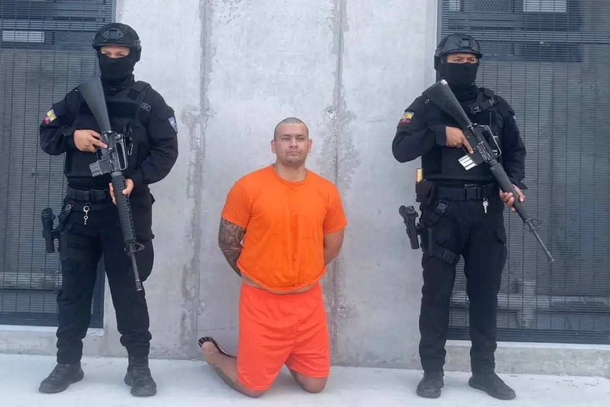 Galo Javier Suárez Román, alias 'Gato Negro', fue recluido en la cárcel del Encuentro en la provincia de Santa Elena., Foto: X John Reimberg