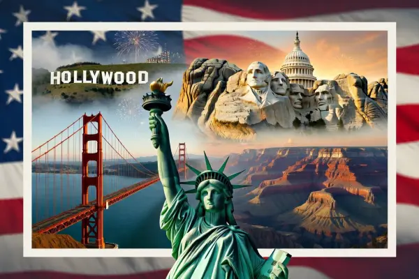 Estados Unidos maneja una de las economías más importantes del mundo y goza de múltiples lugares emblemáticos. ,Foto: Recreación con IA