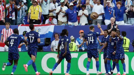 Paraguay rozó la hazaña ante Francia en el Mundial,  pero Mbappé apareció para eliminarlos en el minuto 70