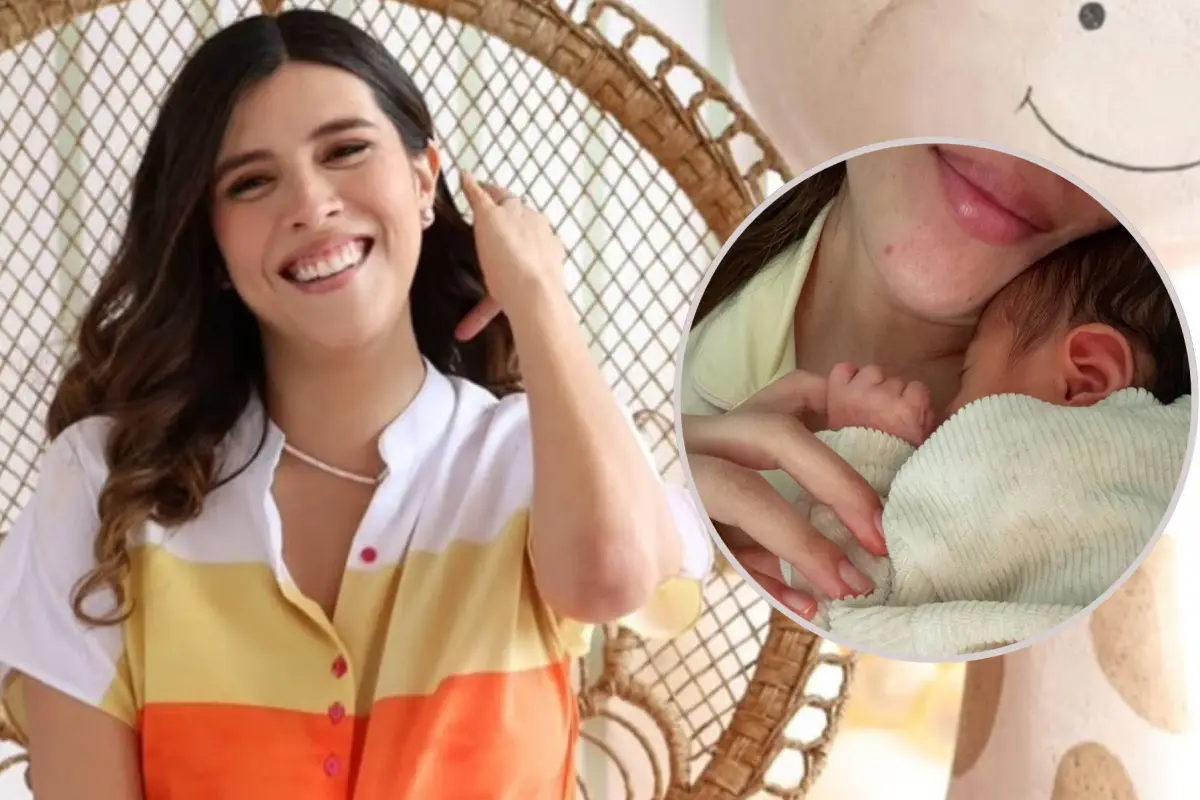 Valentina Centeno anunció el nacimiento de su primera hija mediante una emotiva publicación en redes sociales., Redes sociales