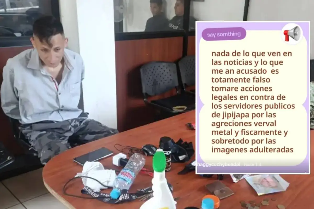 El falso policía se pronunció en su perfil de TikTok tras ser liberado.