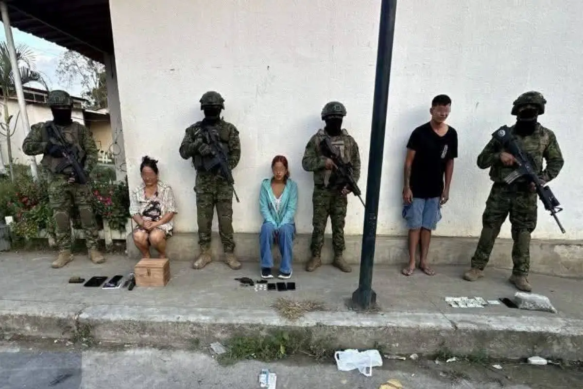 Los detenidos junto a las evidencias quedaron a órdenes de las autoridades judiciales., Cortesía