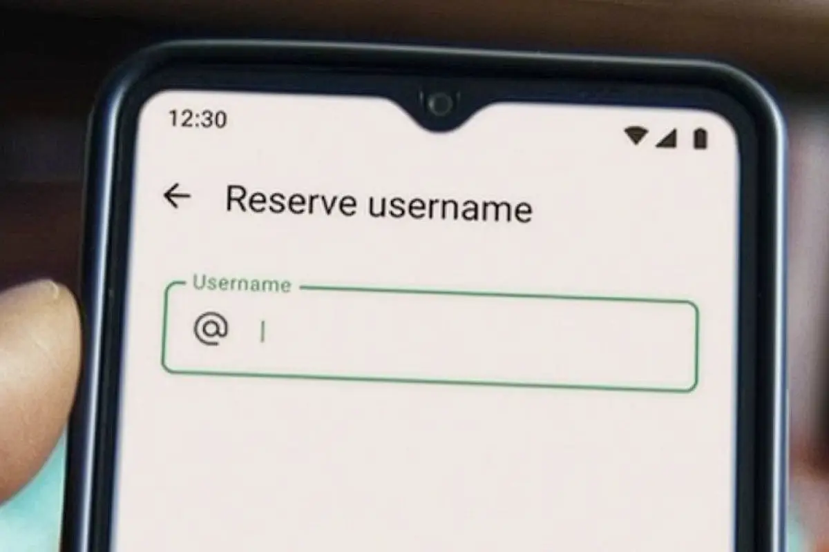 Imagen de la reserva de nombre de usuario.
