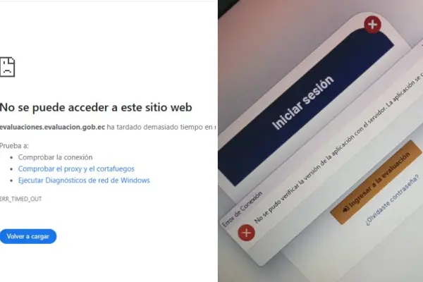 Denuncian fallos para ingresar al sistema de evaluación en línea. 