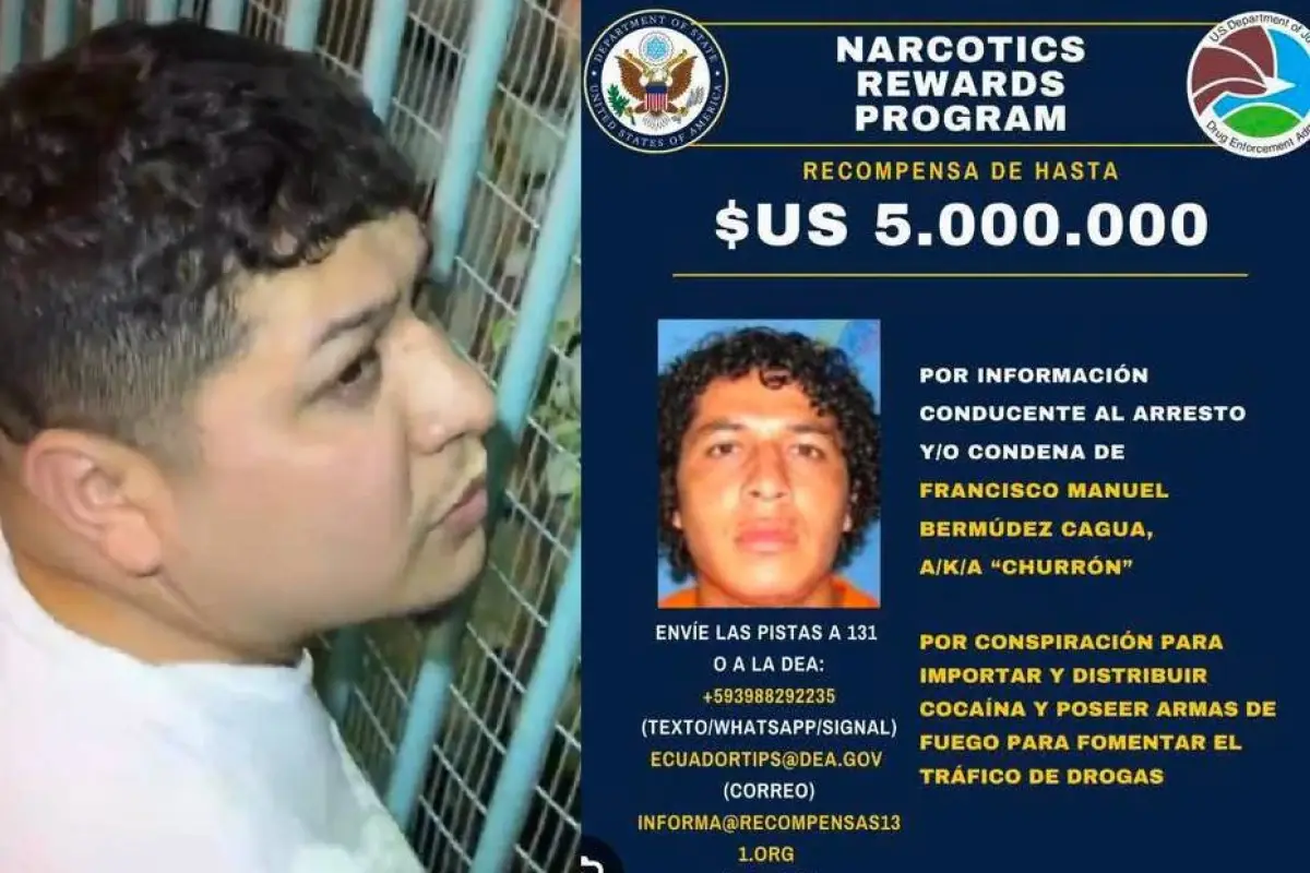 El manabita Francisco Manuel Bermúdez Cagua, alias ‘Churrón’, fue detenido en Guayaquil., Foto: Ministerio de Defensa