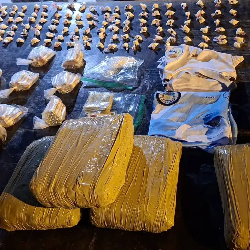 Ocho detenidos y 35 kilos de droga confiscados en Chone