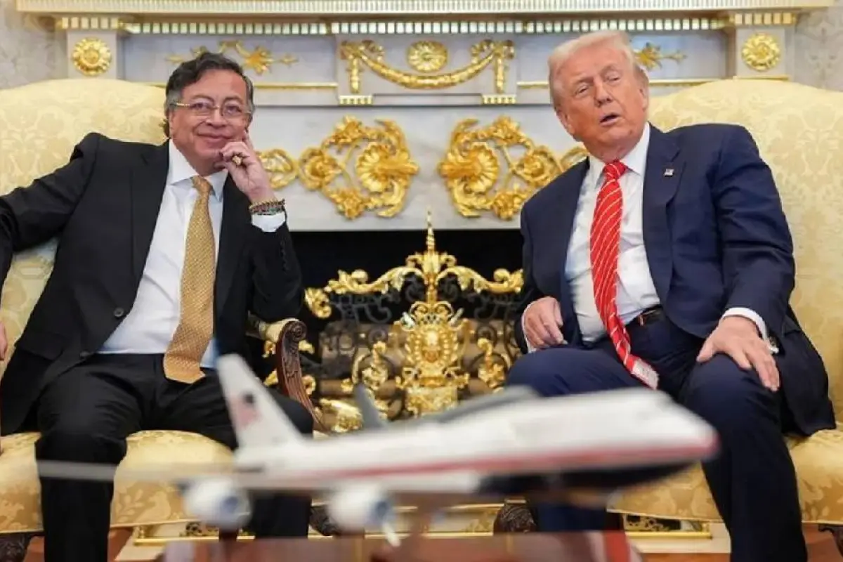 Gustavo Petro (izq) estuvo de visita en la Casa Blanca, junto a Donald Trump, hace algunos meses., Foto: Agencias