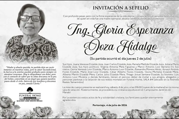 SEPELIO GLORIA JOZA