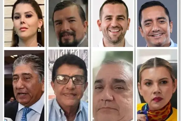 ARRIBA: Lenys Briones (izq), Bosco Vera, Fernando Pico y Hernán Salcedo.   ABAJO: Jaime Estrada (izq), Jorge Cevallos, Jorge Chiriboga y Marciana Valdivieso. ,Foto: El Diario