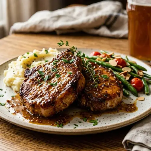 ¿Poco tiempo para cocinar?: Descubre cómo preparar chuletas de cerdo con mostaza y miel