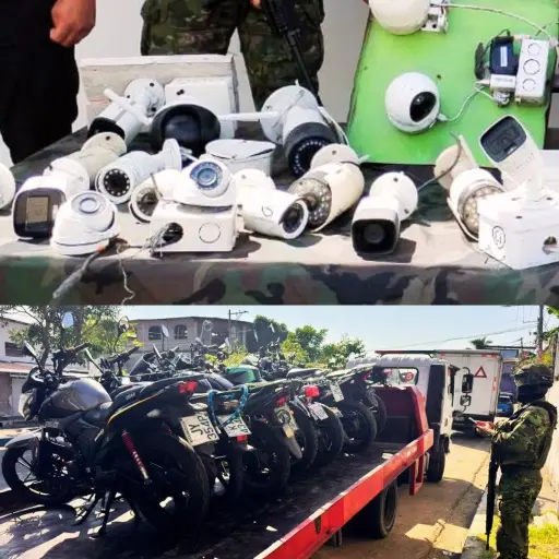 Fuerzas Armadas desmantelan un centro clandestino de monitoreo en Guayaquil