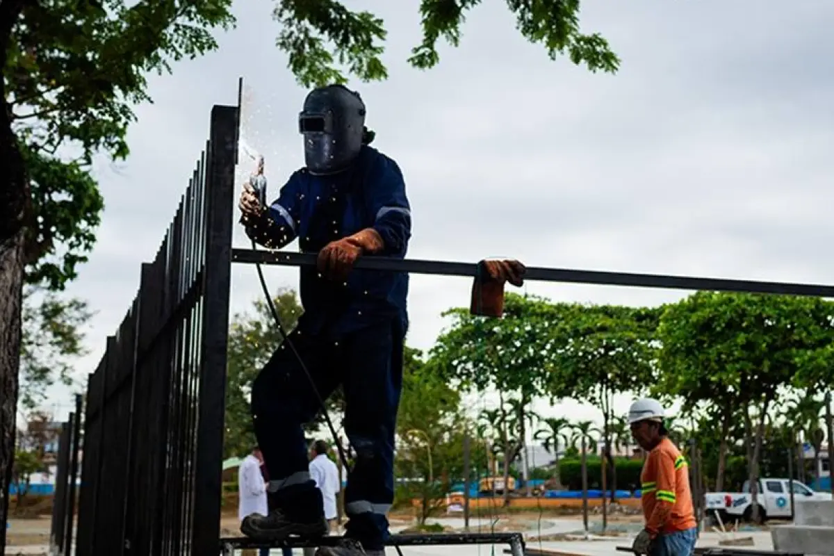 Obras en el Parque Clemente Yerovi entrarán próximamente en la fase de acabados
