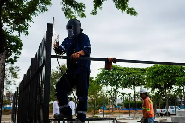 Obras en el Parque Clemente Yerovi entrarán próximamente en la fase de acabados