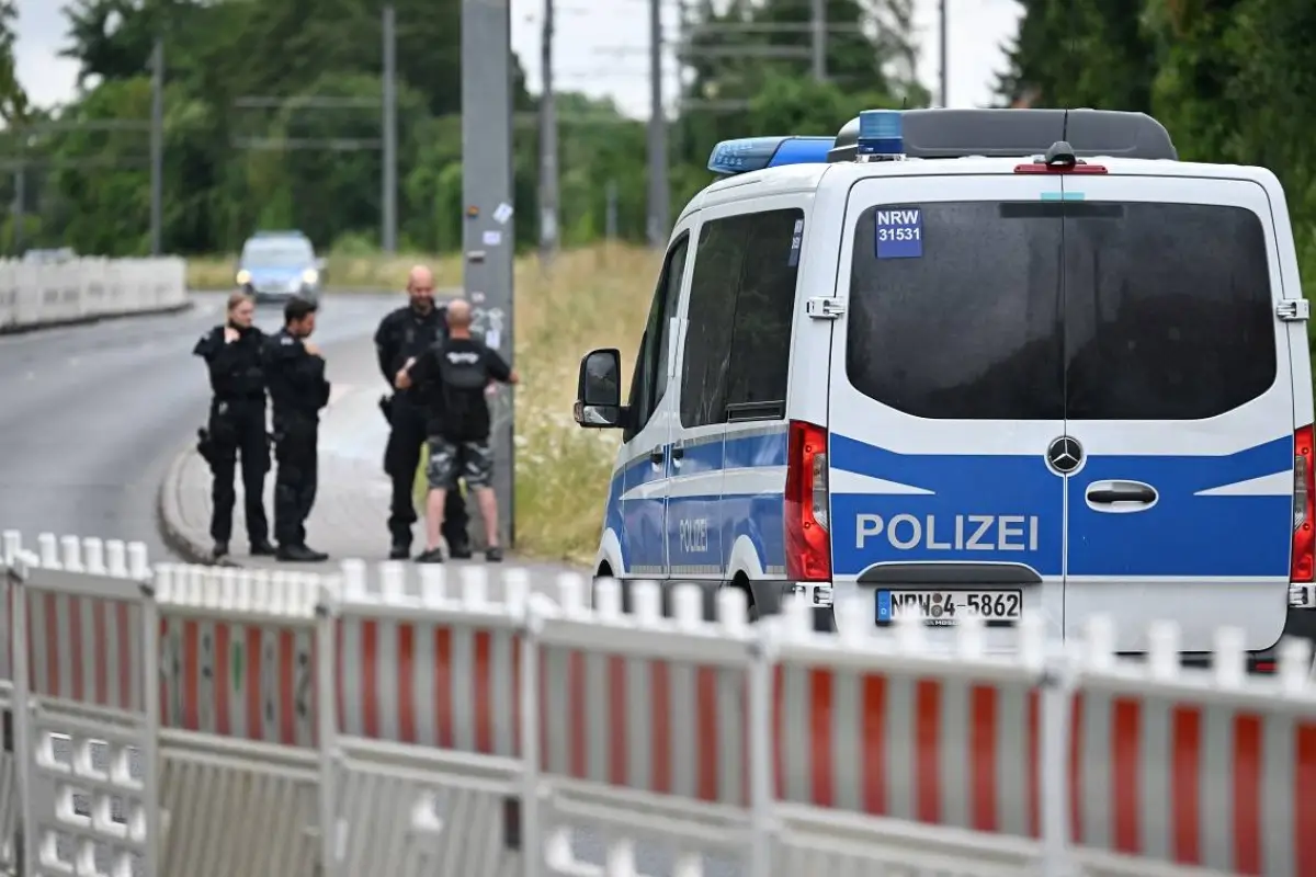 Foto de archivo que muestra a agentes de la Policía de Alemania.