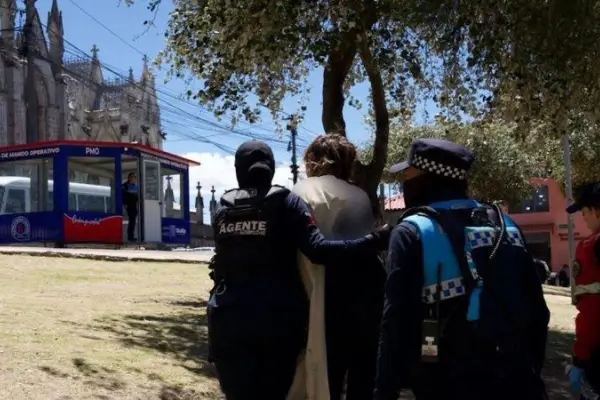 La mujer fue auxiliada.  ,Cortesía