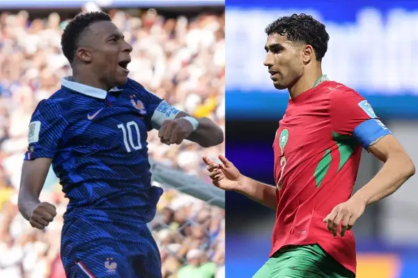 Mbappé y Hakimi son piezas clave en el esquema de los cuartofinalistas del Mundial. ,AFP.