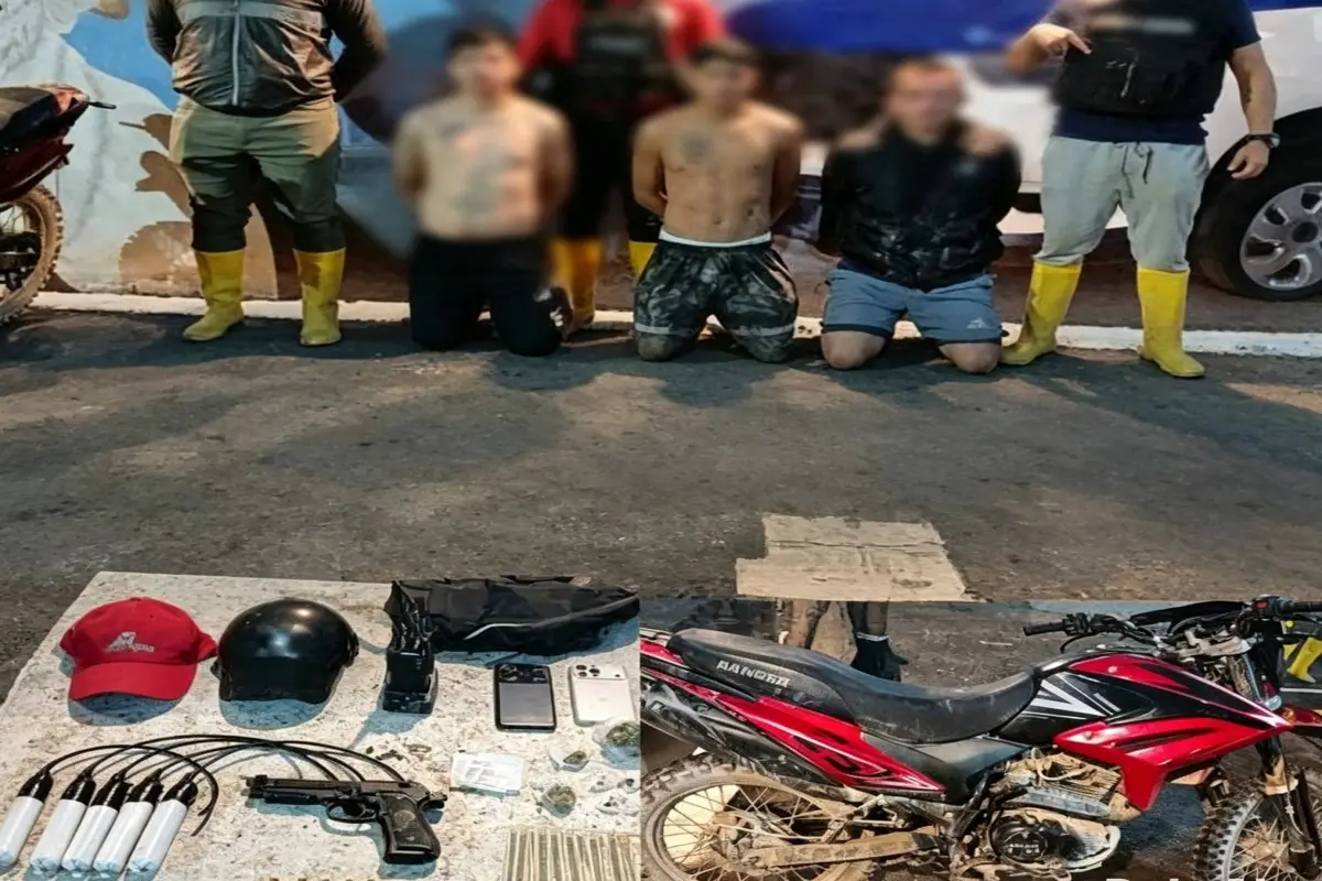 La Policía capturó a los sospechosos de conformar una banda dedicada a la extorsión., Cortesía