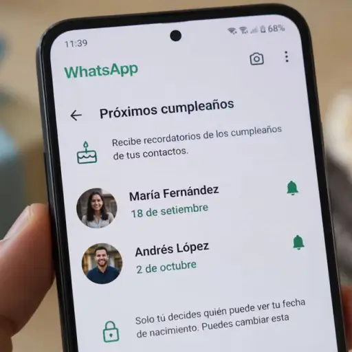 Así funcionan los recordatorios de WhatsApp que avisarán de los próximos cumpleaños de tus contactos