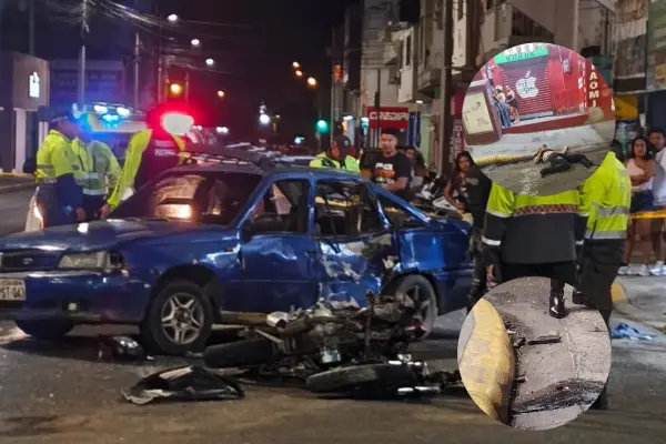 Siniestro de tránsito en las calles Pedro Gual y Rocafuerte deja una víctima mortal