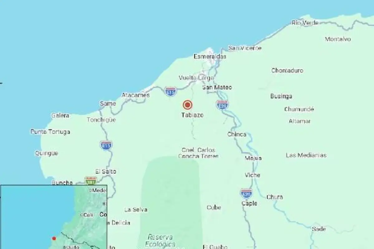 Según el reporte del Instituto Geofísico, el epicentro del sismo se registró en la provincia de Esmerraldas., Foto: Instituto Geofísico