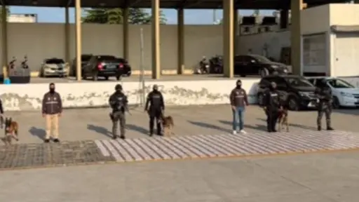 Decomisan en Guayaquil un cargamento de cocaína valorado en más de 56 millones de dólares con destino a Letonia