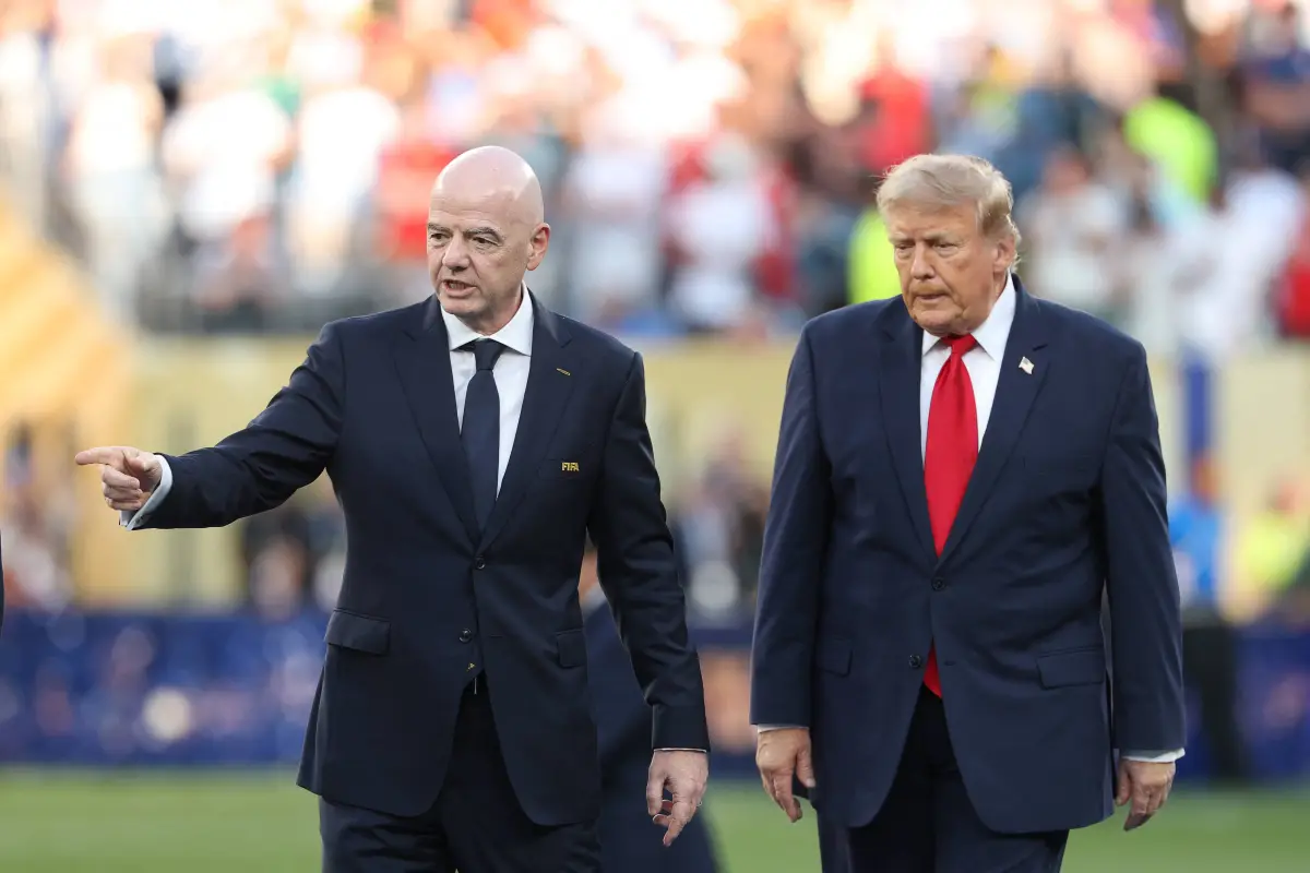 Gianni Infantino de la FIFA y el presidente de Estados Unidos, Donald Trump., ODD ANDERSEN / AFP