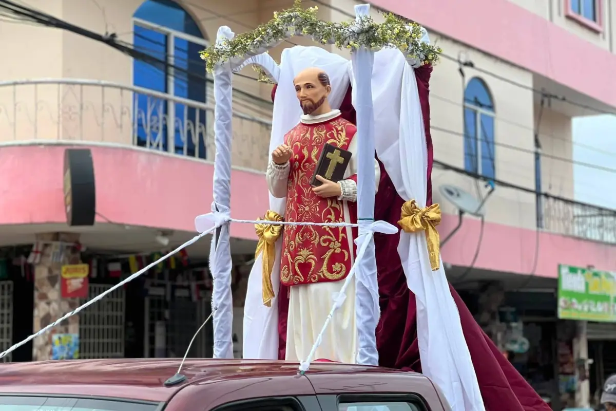 Una de las actividades religiosas en honor a san Ignacio de Loyola, patrono del cantón 24 de Mayo., El Diario