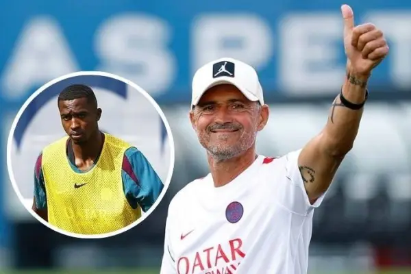 Luis Enrique inició la pretemporada en el PSG sin Willian Pacho