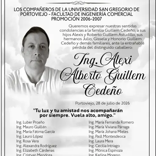 CONDOLENCIA ALEXI GUILLEM