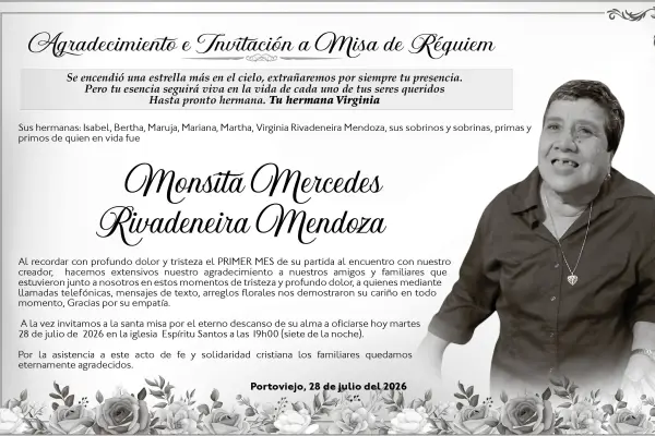 MISA MONSITA MERCEDES RIVADENEIRA ,Medios Ediasa