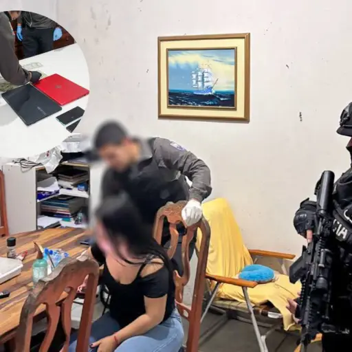 Detienen a un funcionario fiscal, un abogado y una mujer en allanamientos en Santa Elena