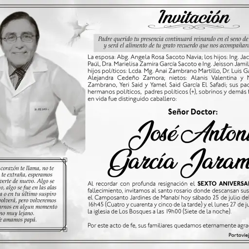 MISA JOSE ANTONIO GARCIA JARAMILLO