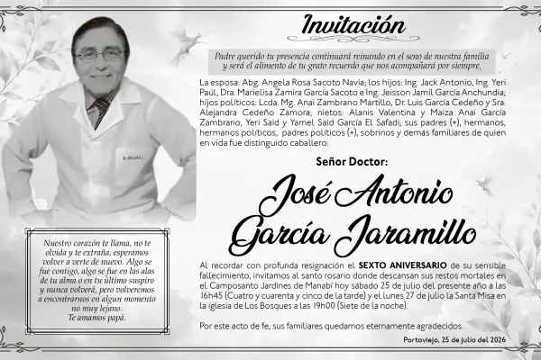 MISA JOSE ANTONIO GARCIA JARAMILLO ,Medios Ediasa