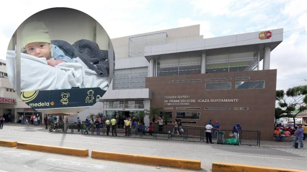 Bebé de cuatro meses es abandonada en Hospital del Niño de Guayaquil: Fiscalía investiga el caso