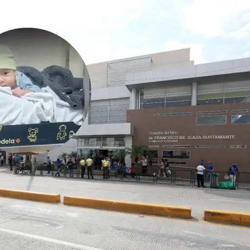 Conmoción en Guayaquil por supuesto abandono de bebé de 4 meses en hospital pediátrico