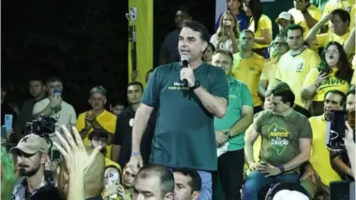 Flávio Bolsonaro es proclamado candidato presidencial del PL con respaldo de Javier Milei y Michelle Bolsonaro