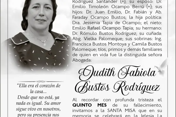 MISA JUDITH FABIOLA BUSTOS RODRIGUEZ ,Medios Ediasa