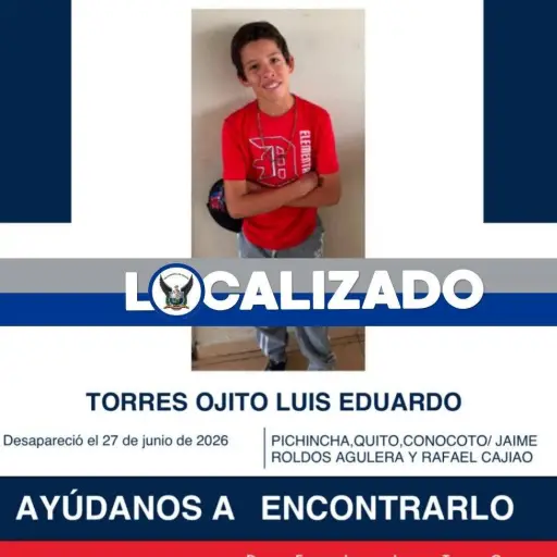 Localizan al último de los ocho menores reportados como desaparecidos en Conocoto