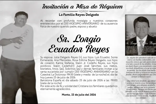 MISA LORGIO ECUADOR REYES ,medios ediasa