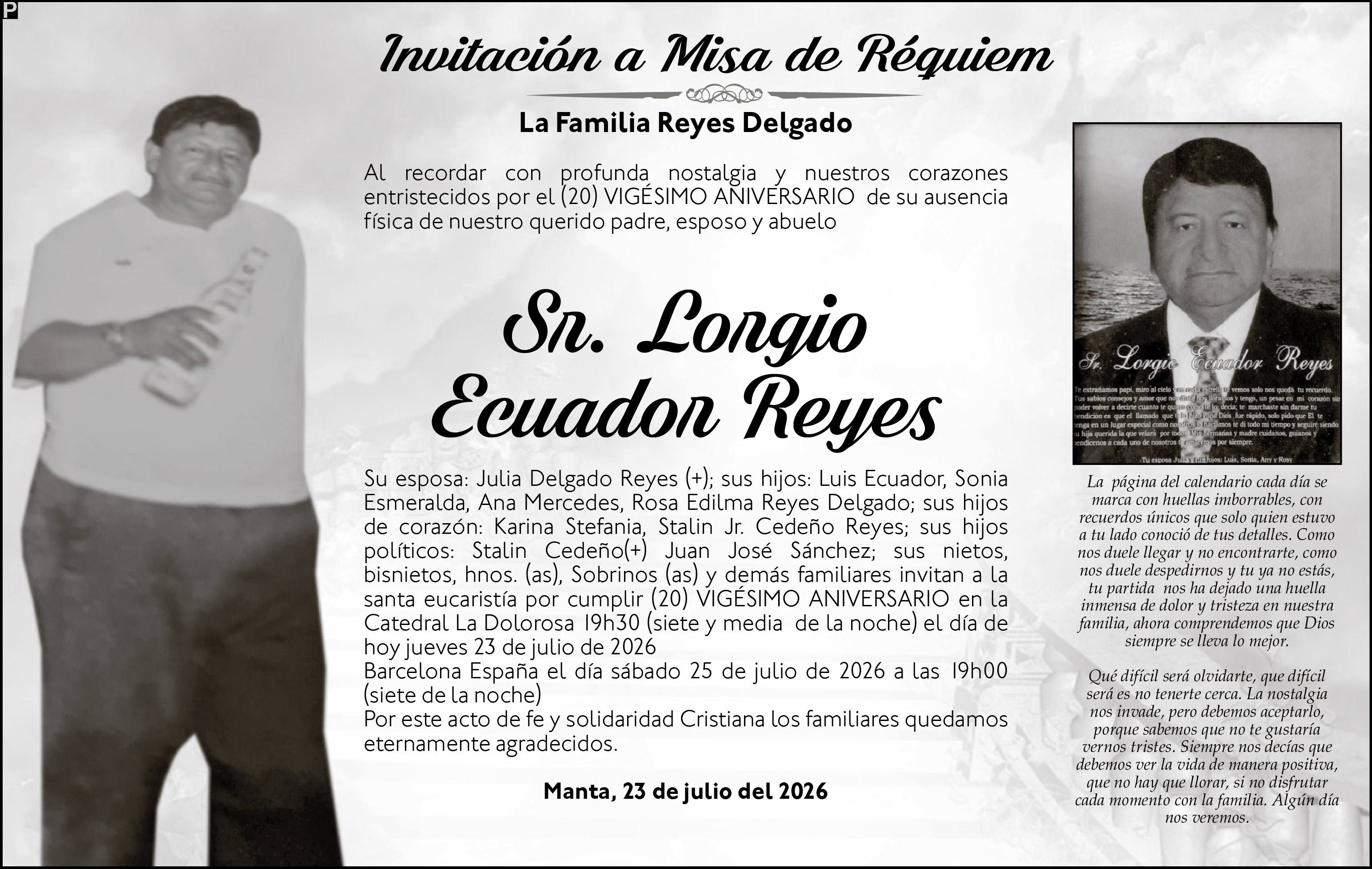 MISA LORGIO ECUADOR REYES, medios ediasa