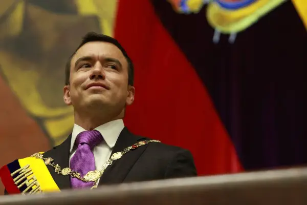 Presidente del Ecuador Daniel Noboa Azín.