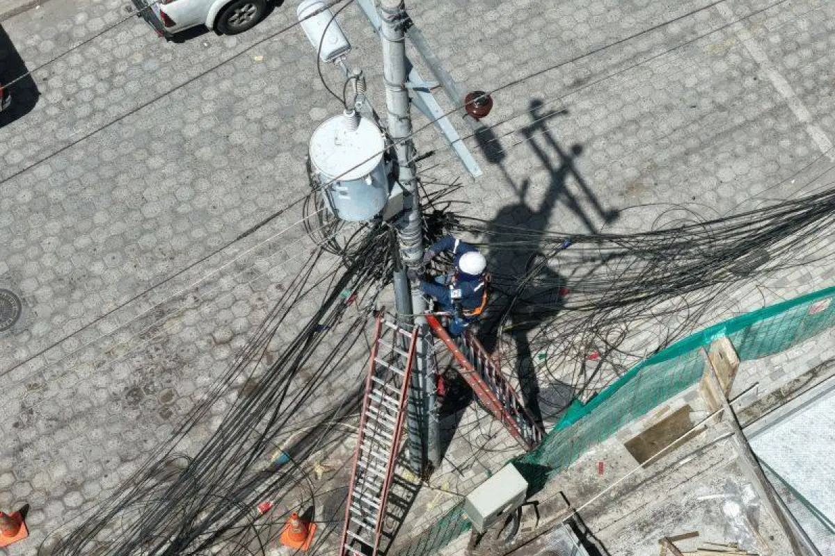 Los trabajos de soterramiento en Quito., Cortesía