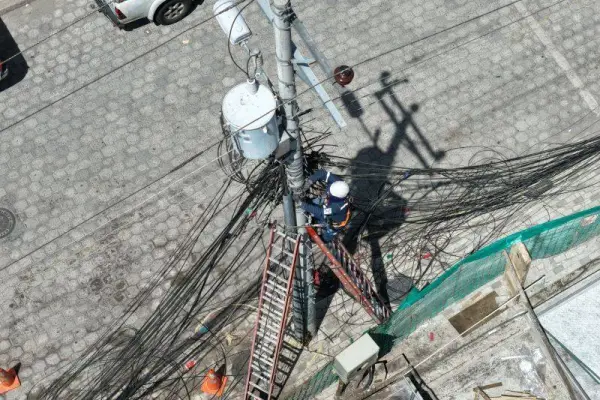 Los trabajos de soterramiento en Quito. ,Cortesía