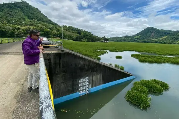 Nivel de agua en la represa Poza Honda, Santa Ana.