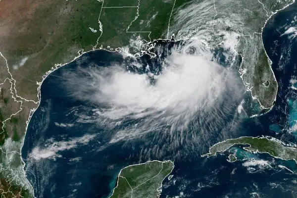 Imagen Satelital de la tormenta tropical Bertha