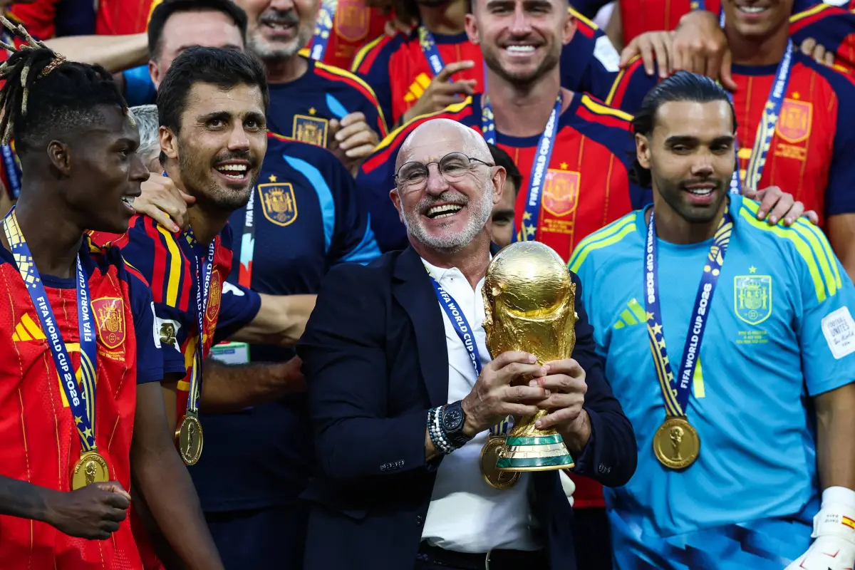 De la Fuente potenció un equipo que no posee grandes nombres., FRANCK FIFE / AFP